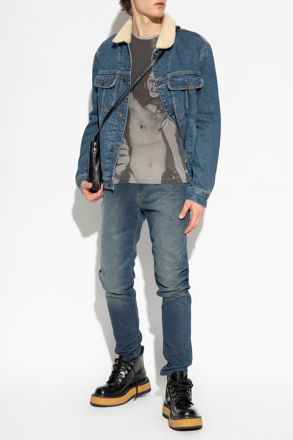 D buy burton stretch skinny fit shirt BARCY denim jacket Diesel SchaferandweinerShops Japan